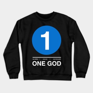 ONE GOD-BLUE Crewneck Sweatshirt